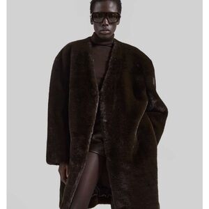 The Frankie Shop Dark Brown Coat